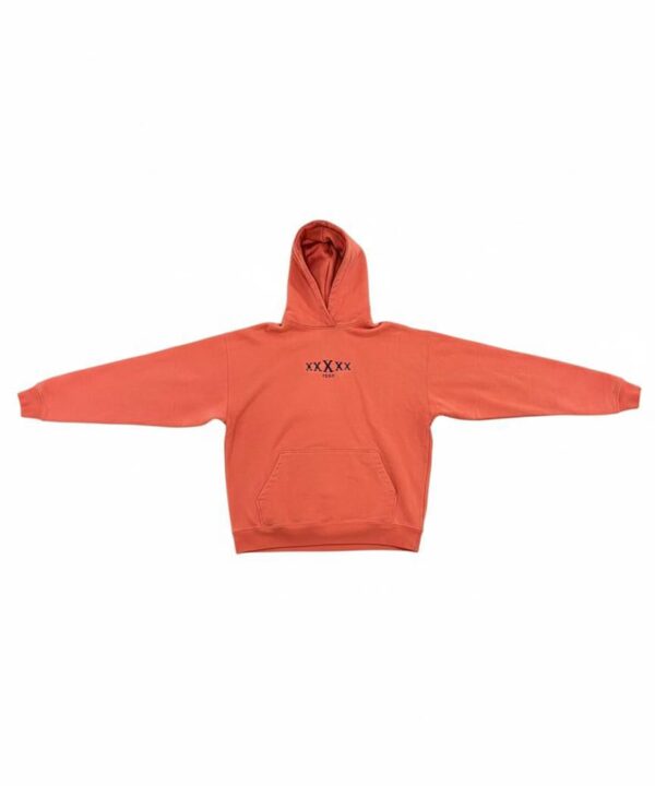 Ultra Heavyweight hoodie blood orange me41