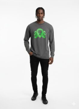 Lion Heavy Luxury Long Sleeve Tee