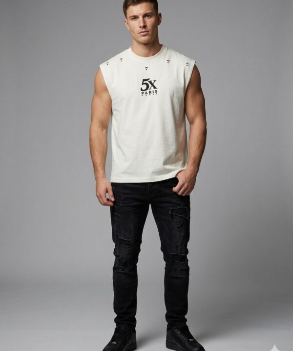 124 5X Sleeveless Loose Tee